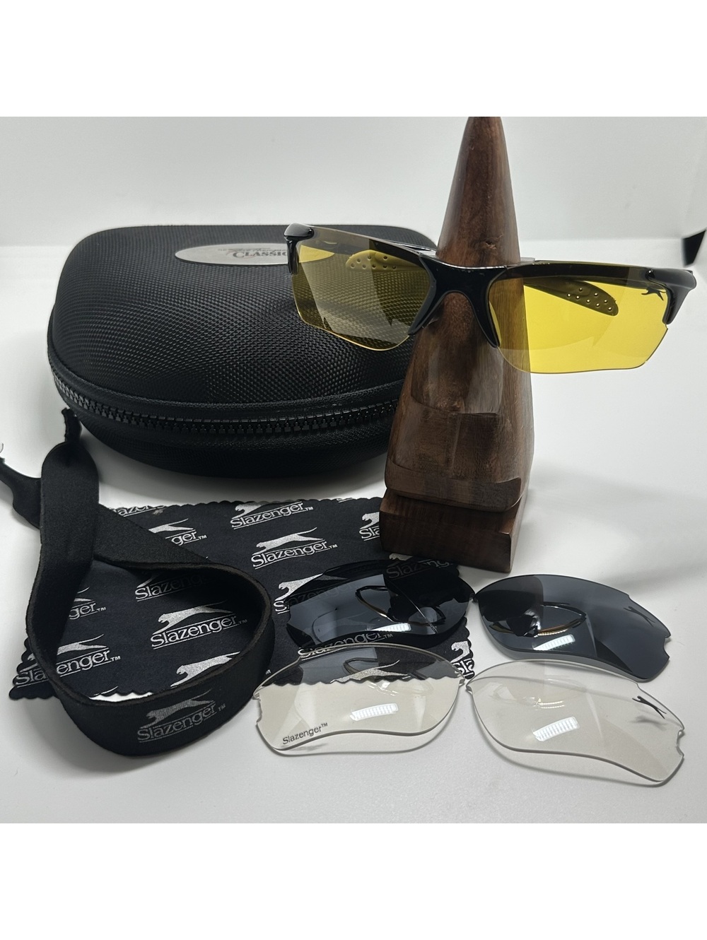 Slazenger Multi-Lens Sports Sunglasses with Case and Accessories